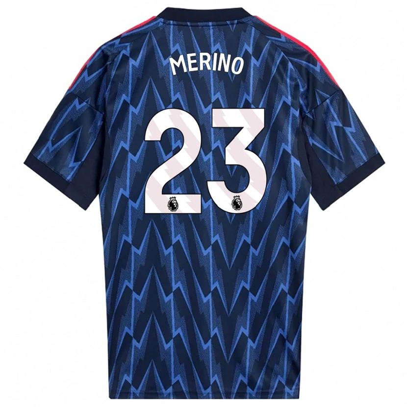 Danxen Męski Mikel Merino #23 Granatowo-Czerwony Wyjazdowa Koszulka 2025/26 Koszulki Klubowe