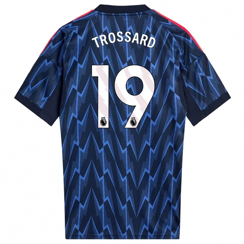 Danxen Męski Leandro Trossard #19 Granatowo-Czerwony Wyjazdowa Koszulka 2025/26 Koszulki Klubowe