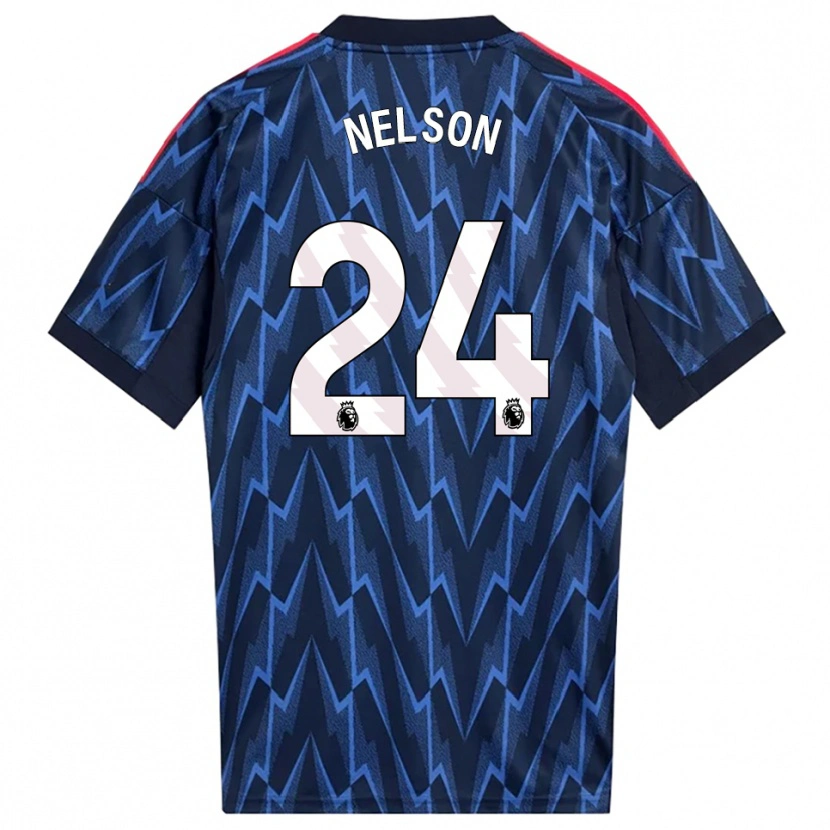 Danxen Męski Reiss Nelson #24 Granatowo-Czerwony Wyjazdowa Koszulka 2025/26 Koszulki Klubowe
