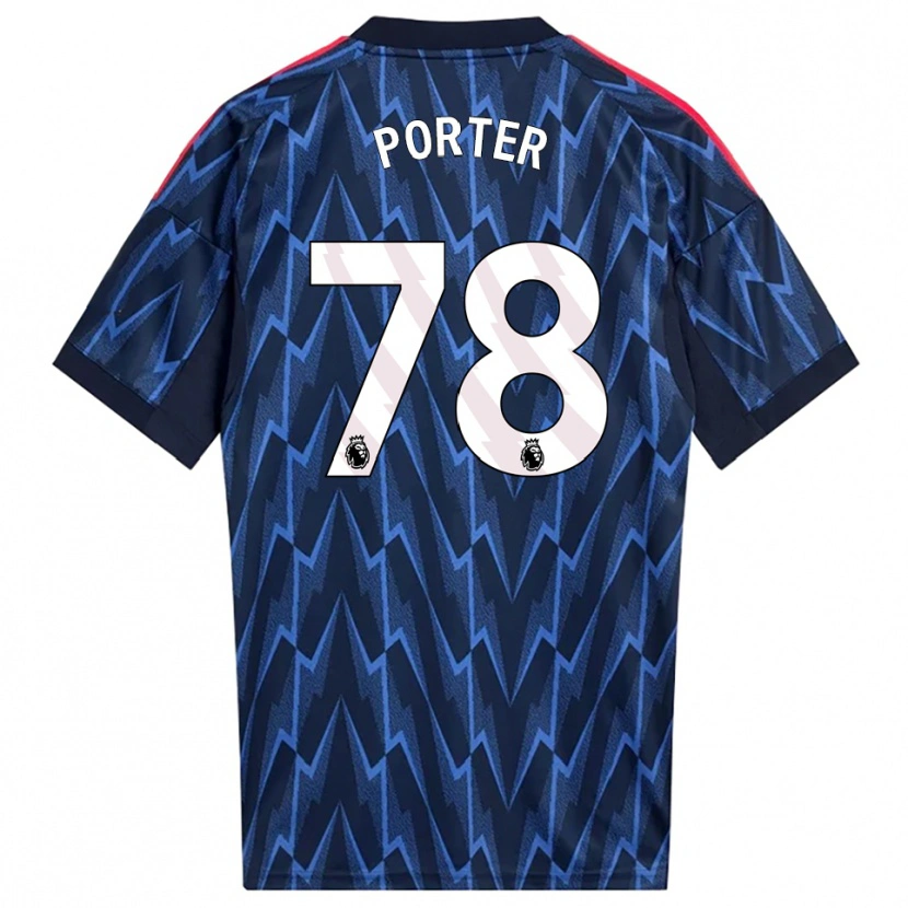 Danxen Męski Jack Porter #78 Granatowo-Czerwony Wyjazdowa Koszulka 2025/26 Koszulki Klubowe