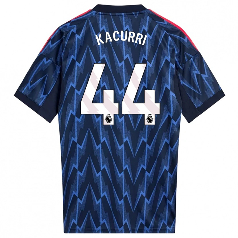 Danxen Męski Maldini Kacurri #44 Granatowo-Czerwony Wyjazdowa Koszulka 2025/26 Koszulki Klubowe