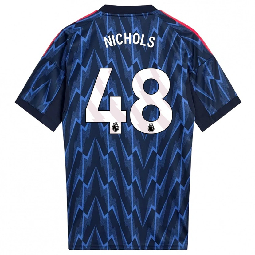 Danxen Męski Josh Nichols #48 Granatowo-Czerwony Wyjazdowa Koszulka 2025/26 Koszulki Klubowe
