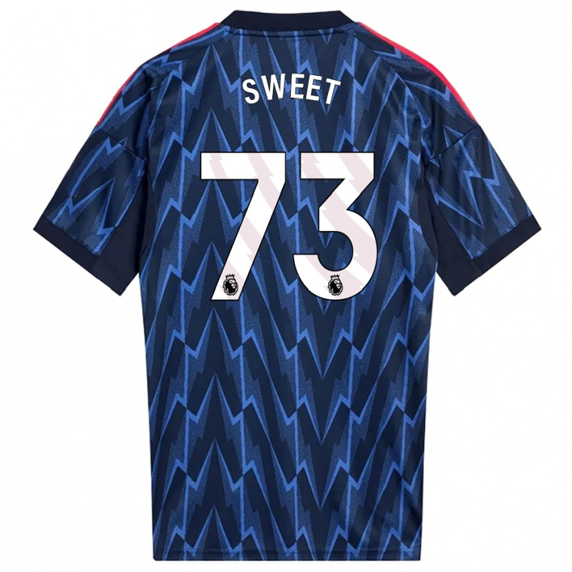 Danxen Męski James Sweet #73 Granatowo-Czerwony Wyjazdowa Koszulka 2025/26 Koszulki Klubowe