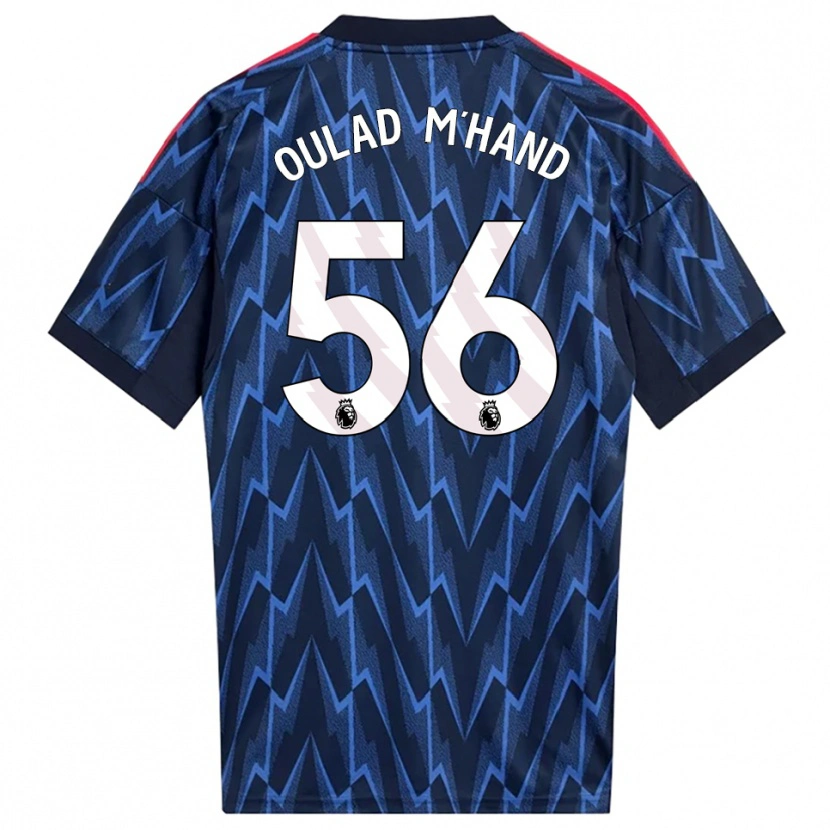 Danxen Męski Salah-Eddine Oulad M'hand #56 Granatowo-Czerwony Wyjazdowa Koszulka 2025/26 Koszulki Klubowe