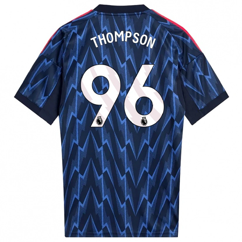 Danxen Męski Kyran Thompson #96 Granatowo-Czerwony Wyjazdowa Koszulka 2025/26 Koszulki Klubowe