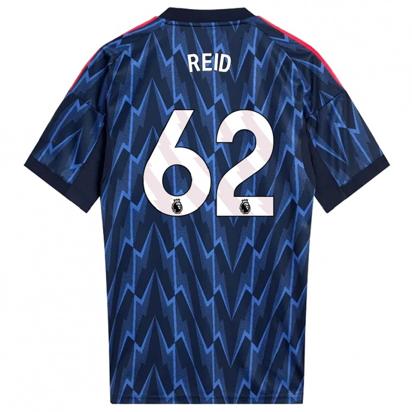 Danxen Męski Katie Reid #62 Granatowo-Czerwony Wyjazdowa Koszulka 2025/26 Koszulki Klubowe