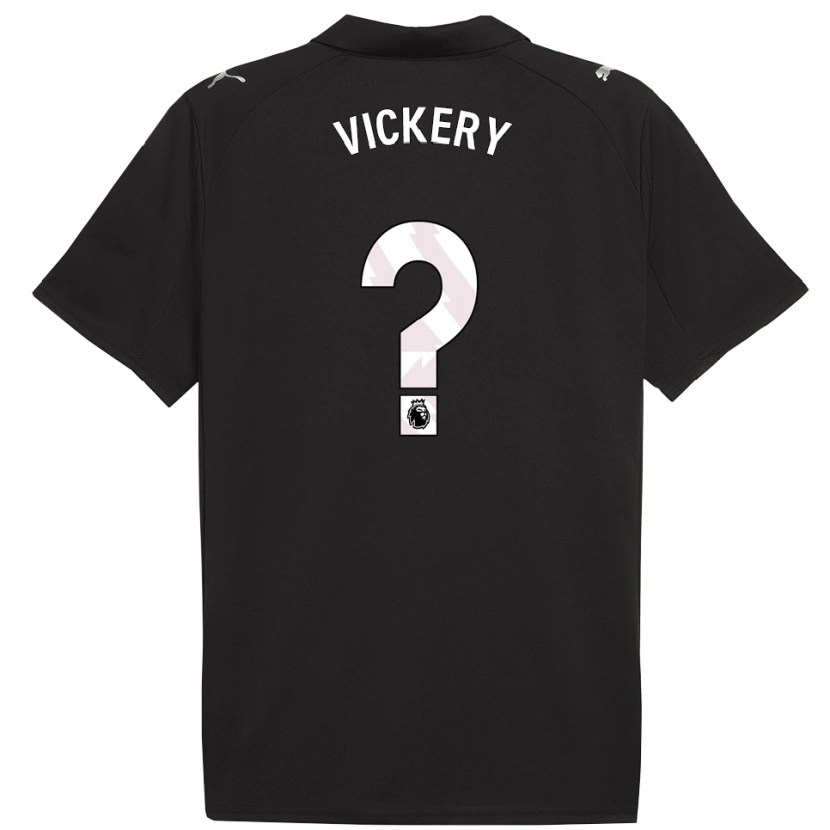 Danxen Męski Ben Vickery #0 Czarno-Biały Wyjazdowa Koszulka 2025/26 Koszulki Klubowe