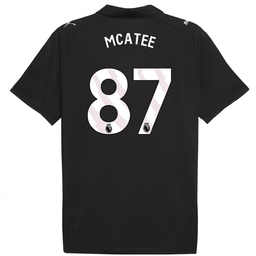 Danxen Męski James Mcatee #87 Czarno-Biały Wyjazdowa Koszulka 2025/26 Koszulki Klubowe
