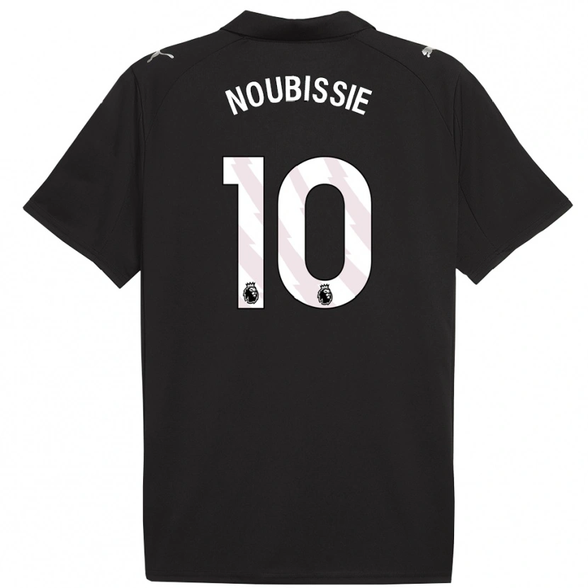 Danxen Męski Tyrese Noubissie #10 Czarno-Biały Wyjazdowa Koszulka 2025/26 Koszulki Klubowe