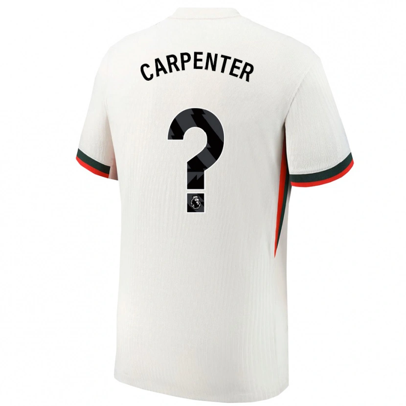 Danxen Męski Ellie Carpenter #0 Biało-Zielony Wyjazdowa Koszulka 2025/26 Koszulki Klubowe