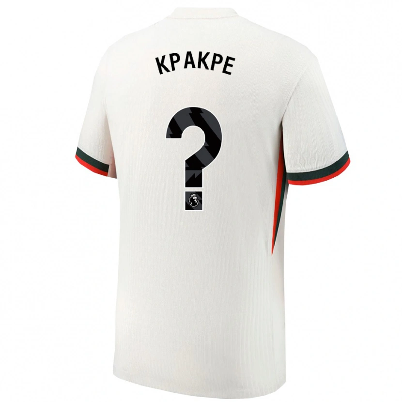 Danxen Męski Alex Kpakpe #0 Biało-Zielony Wyjazdowa Koszulka 2025/26 Koszulki Klubowe