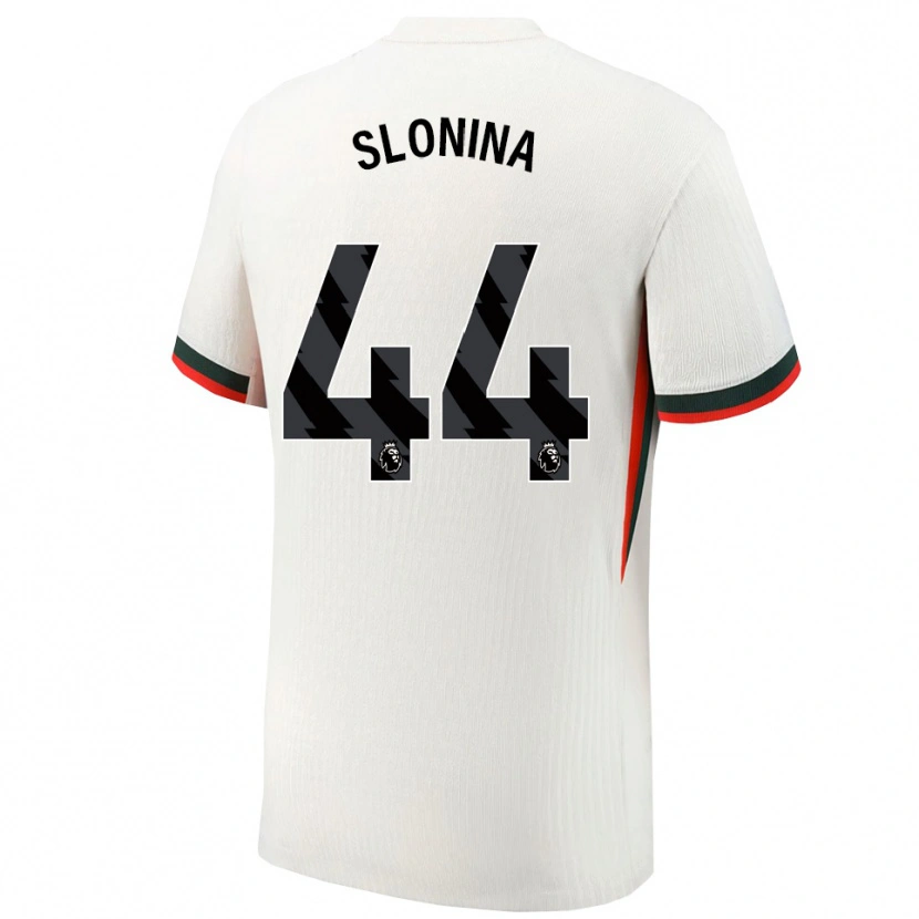 Danxen Męski Gabriel Slonina #44 Biało-Zielony Wyjazdowa Koszulka 2025/26 Koszulki Klubowe