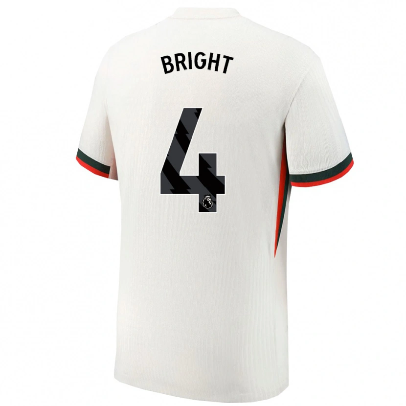 Danxen Męski Millie Bright #4 Biało-Zielony Wyjazdowa Koszulka 2025/26 Koszulki Klubowe