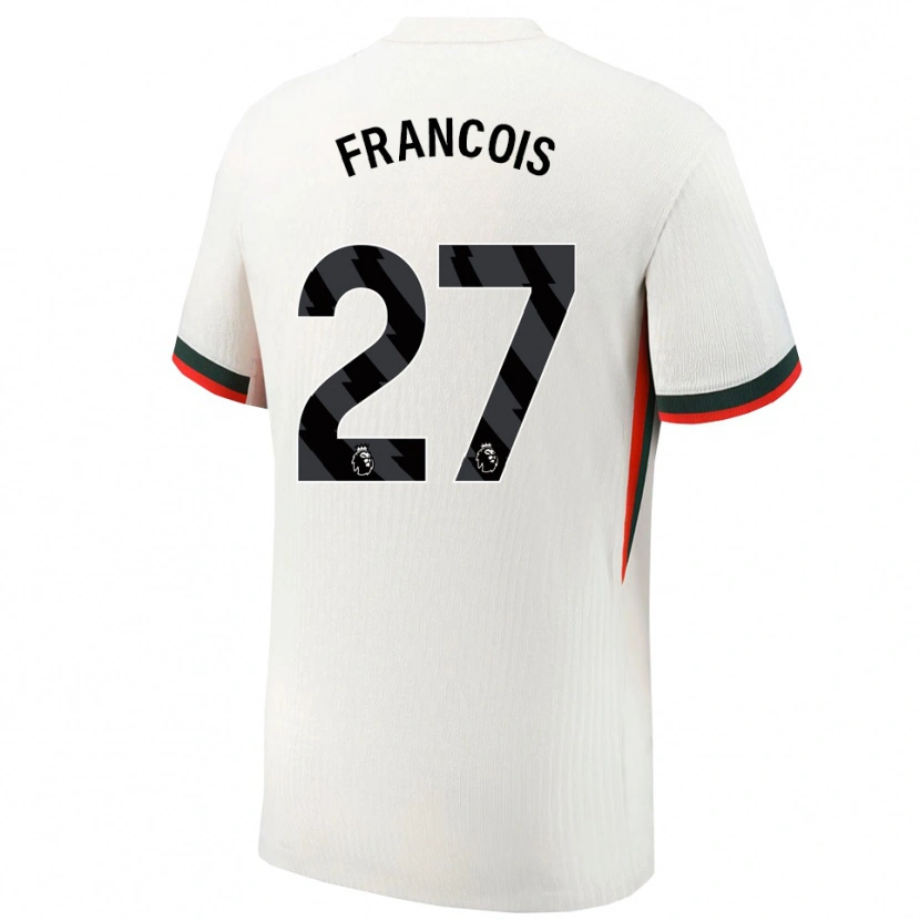 Danxen Męski Oriane Jean-François #27 Biało-Zielony Wyjazdowa Koszulka 2025/26 Koszulki Klubowe