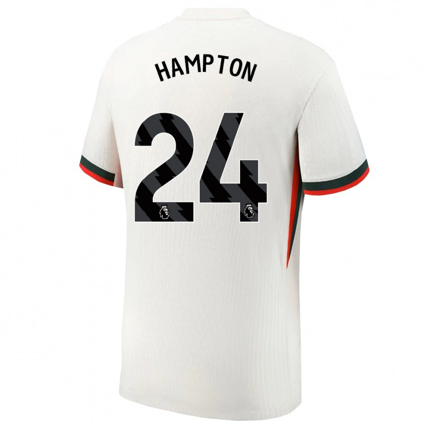 Danxen Męski Hannah Hampton #24 Biało-Zielony Wyjazdowa Koszulka 2025/26 Koszulki Klubowe