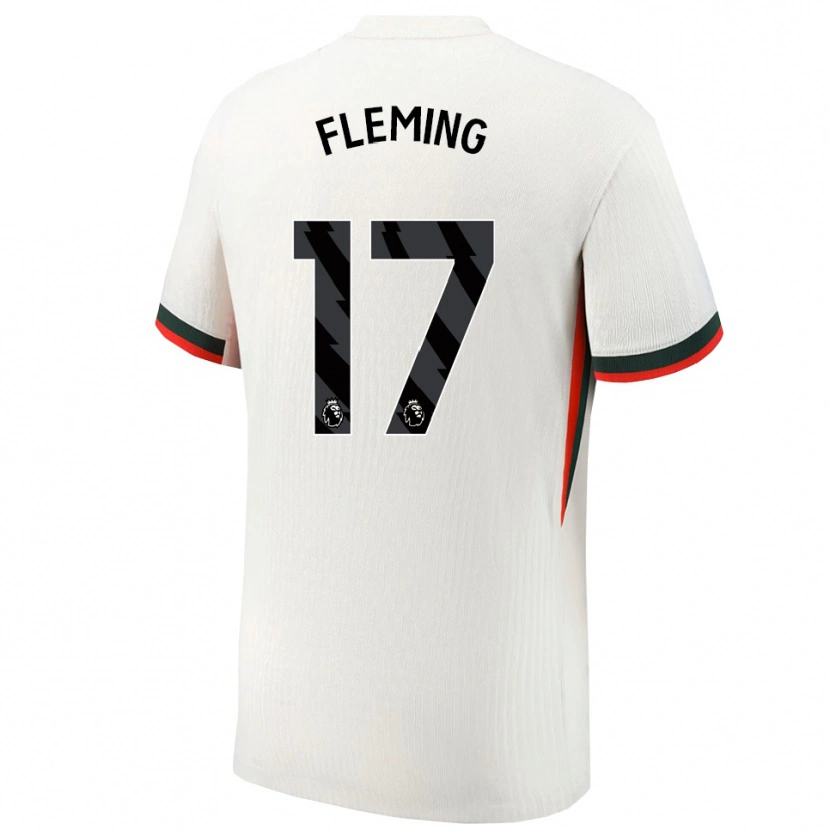 Danxen Męski Jessie Fleming #17 Biało-Zielony Wyjazdowa Koszulka 2025/26 Koszulki Klubowe