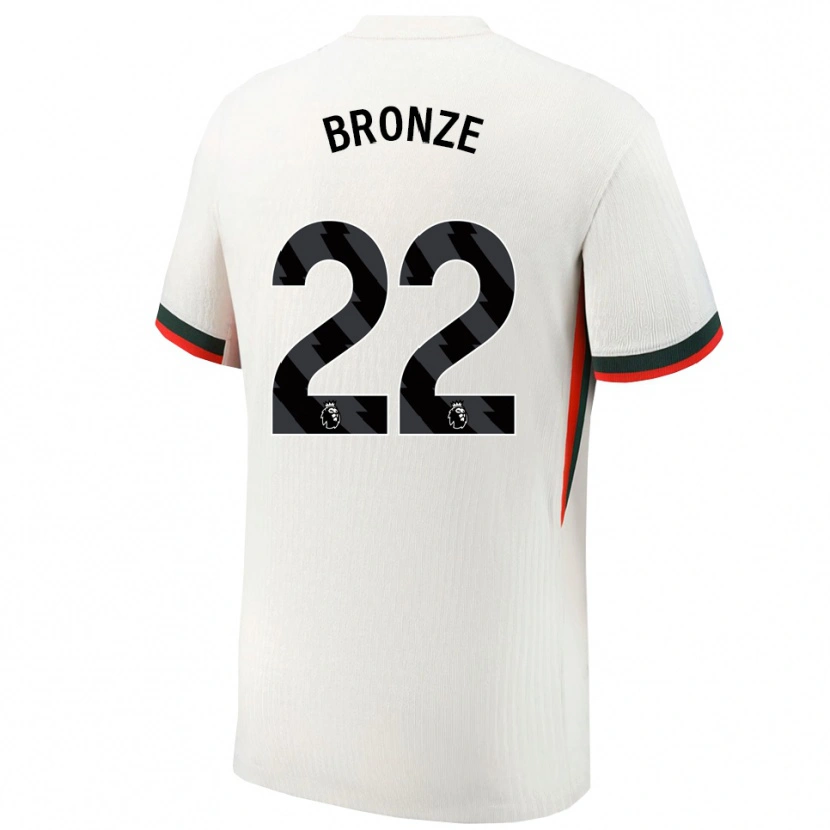 Danxen Męski Lucy Bronze #22 Biało-Zielony Wyjazdowa Koszulka 2025/26 Koszulki Klubowe