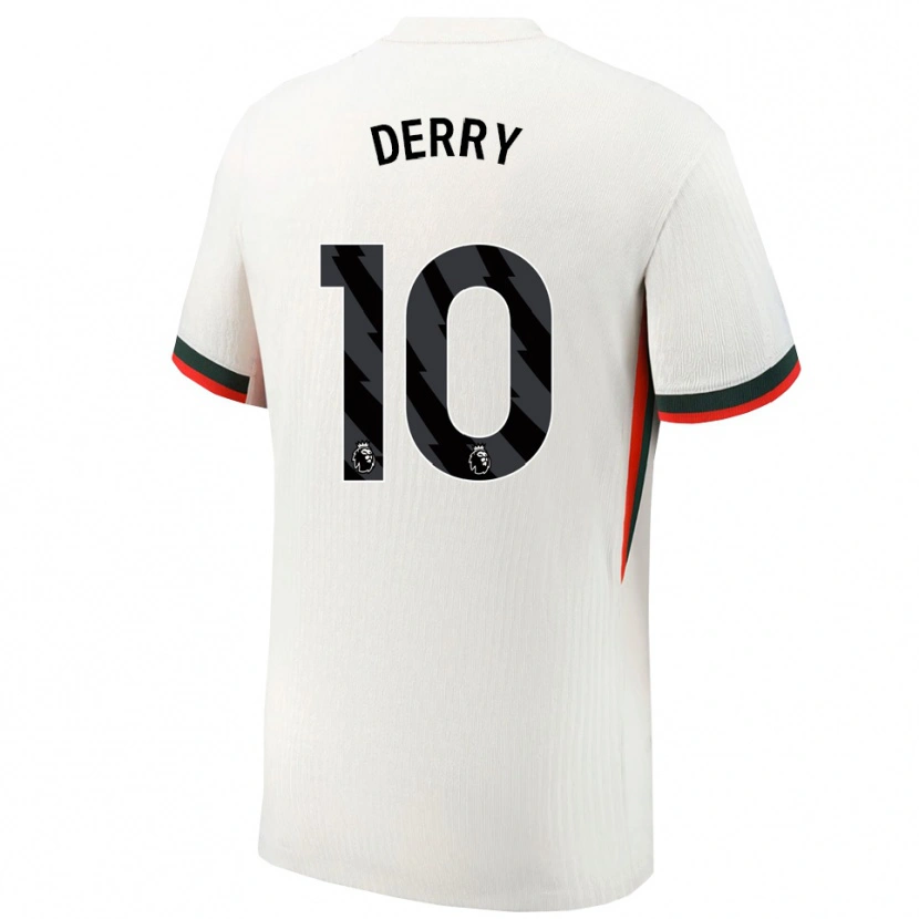 Danxen Męski Jesse Derry #10 Biało-Zielony Wyjazdowa Koszulka 2025/26 Koszulki Klubowe
