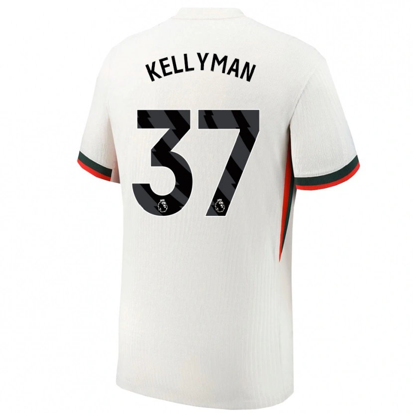 Danxen Męski Omari Kellyman #37 Biało-Zielony Wyjazdowa Koszulka 2025/26 Koszulki Klubowe