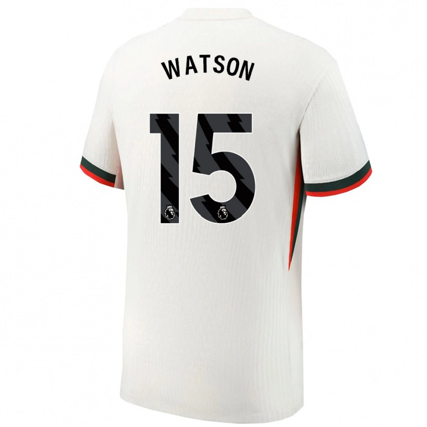 Danxen Męski Reggie Watson #15 Biało-Zielony Wyjazdowa Koszulka 2025/26 Koszulki Klubowe