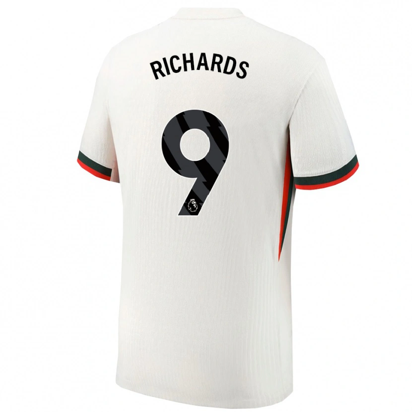 Danxen Męski Dujuan Richards #9 Biało-Zielony Wyjazdowa Koszulka 2025/26 Koszulki Klubowe
