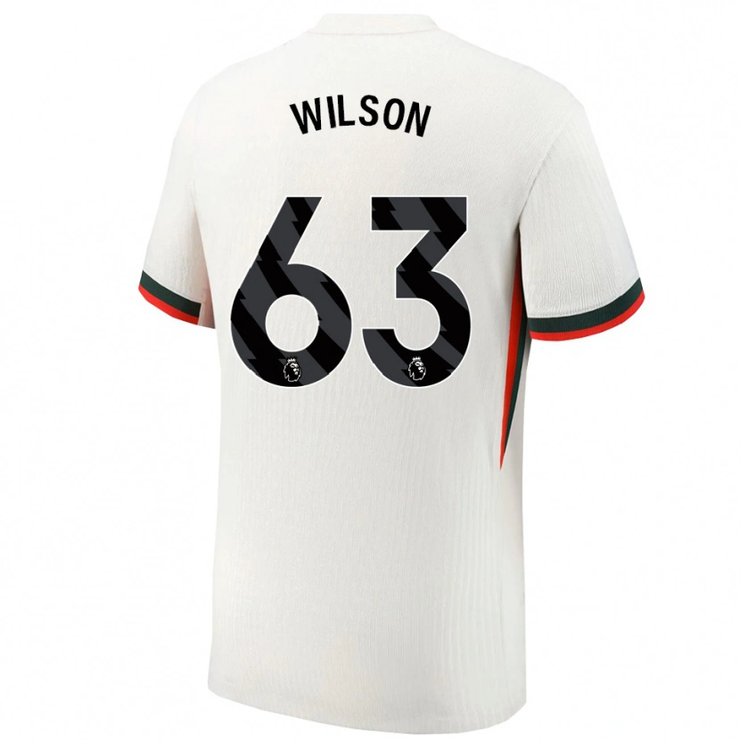 Danxen Męski Kaiden Wilson #63 Biało-Zielony Wyjazdowa Koszulka 2025/26 Koszulki Klubowe