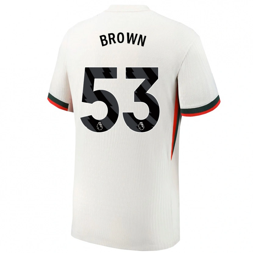 Danxen Męski Lola Brown #53 Biało-Zielony Wyjazdowa Koszulka 2025/26 Koszulki Klubowe