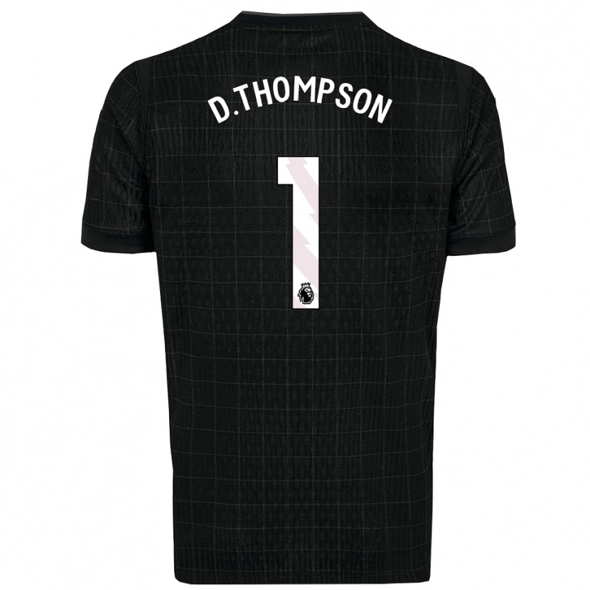 Danxen Męski Dylan Thompson #1 Czarno-Szary Wyjazdowa Koszulka 2025/26 Koszulki Klubowe