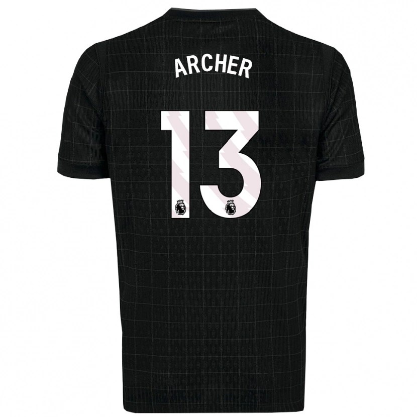 Danxen Męski Samual Archer #13 Czarno-Szary Wyjazdowa Koszulka 2025/26 Koszulki Klubowe