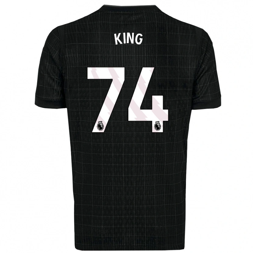 Danxen Męski Maeson King #74 Czarno-Szary Wyjazdowa Koszulka 2025/26 Koszulki Klubowe