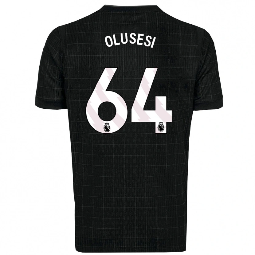 Danxen Męski Callum Olusesi #64 Czarno-Szary Wyjazdowa Koszulka 2025/26 Koszulki Klubowe