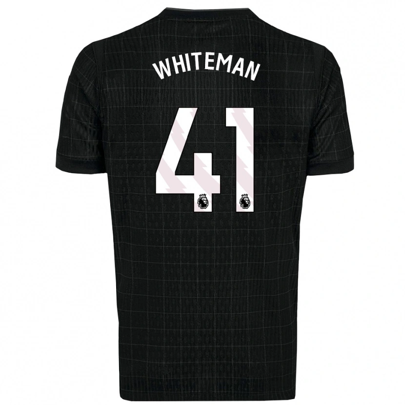 Danxen Męski Alfie Whiteman #41 Czarno-Szary Wyjazdowa Koszulka 2025/26 Koszulki Klubowe
