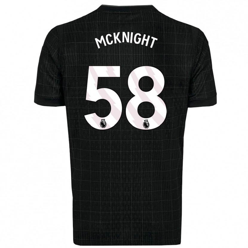 Danxen Męski Maxwell Mcknight #58 Czarno-Szary Wyjazdowa Koszulka 2025/26 Koszulki Klubowe