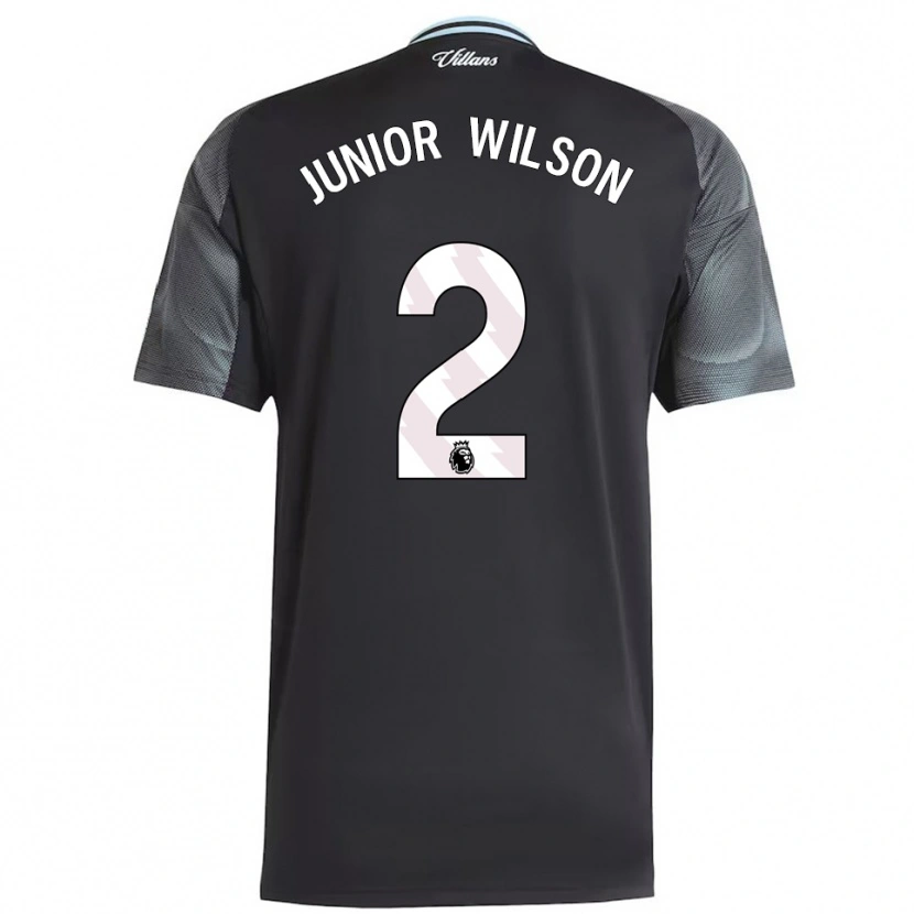 Danxen Męski Junior Wilson #2 Czarno-Błękitny Wyjazdowa Koszulka 2025/26 Koszulki Klubowe