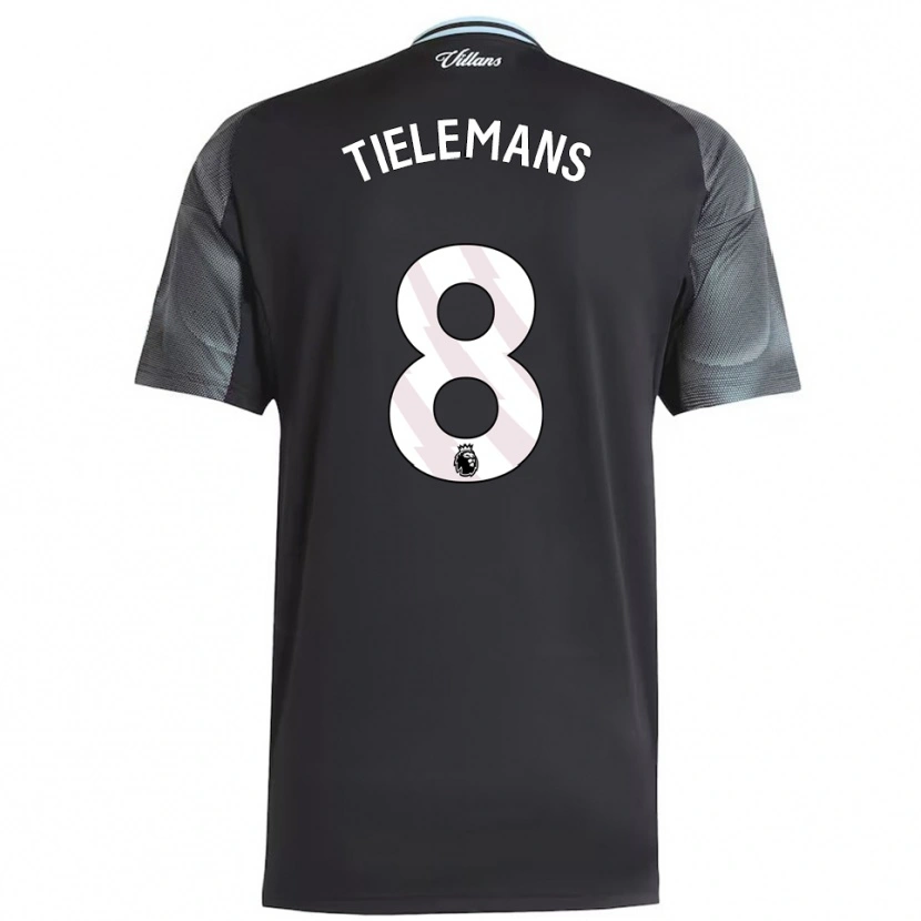 Danxen Męski Youri Tielemans #8 Czarno-Błękitny Wyjazdowa Koszulka 2025/26 Koszulki Klubowe