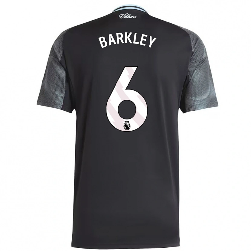 Danxen Męski Ross Barkley #6 Czarno-Błękitny Wyjazdowa Koszulka 2025/26 Koszulki Klubowe