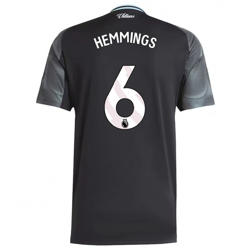 Danxen Męski George Hemmings #6 Czarno-Błękitny Wyjazdowa Koszulka 2025/26 Koszulki Klubowe
