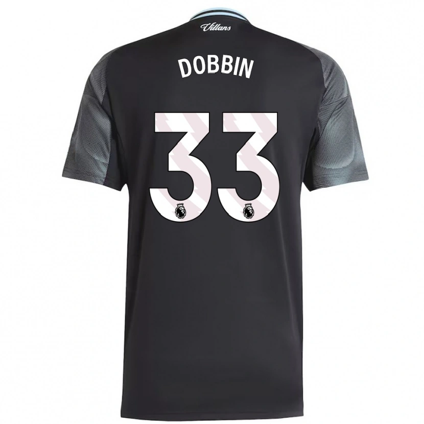 Danxen Męski Lewis Dobbin #33 Czarno-Błękitny Wyjazdowa Koszulka 2025/26 Koszulki Klubowe