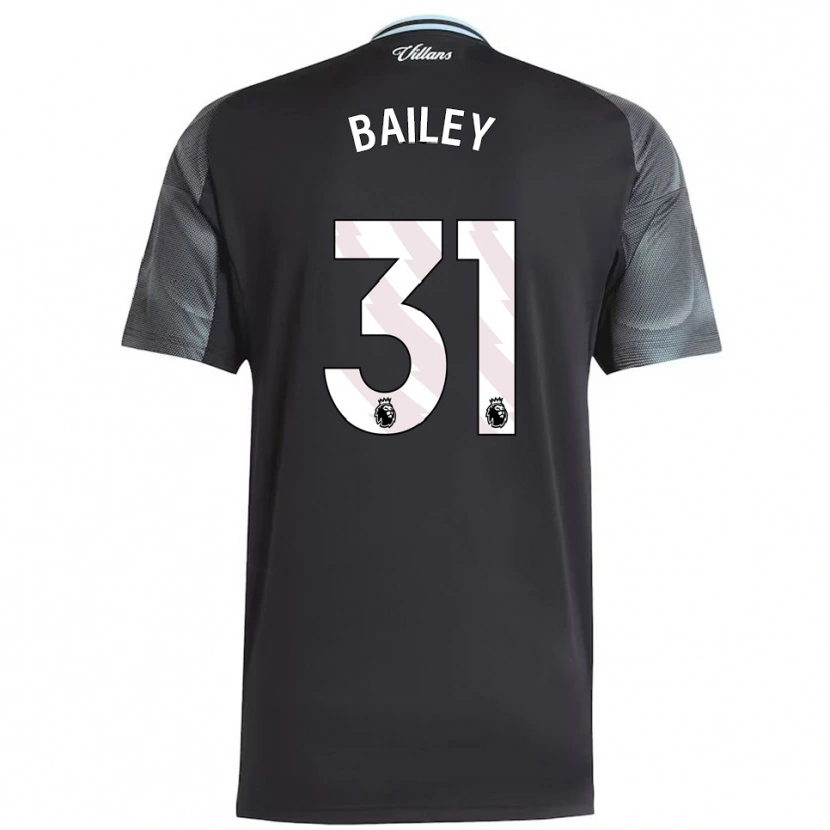 Danxen Męski Leon Bailey #31 Czarno-Błękitny Wyjazdowa Koszulka 2025/26 Koszulki Klubowe