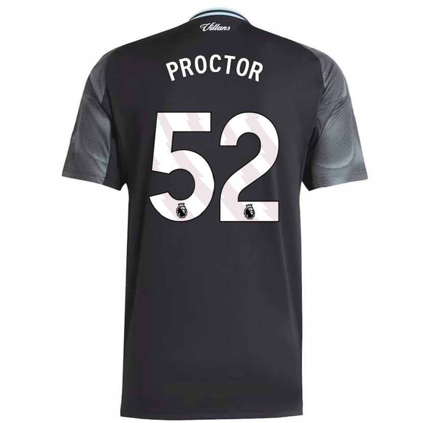 Danxen Męski Sam Proctor #52 Czarno-Błękitny Wyjazdowa Koszulka 2025/26 Koszulki Klubowe
