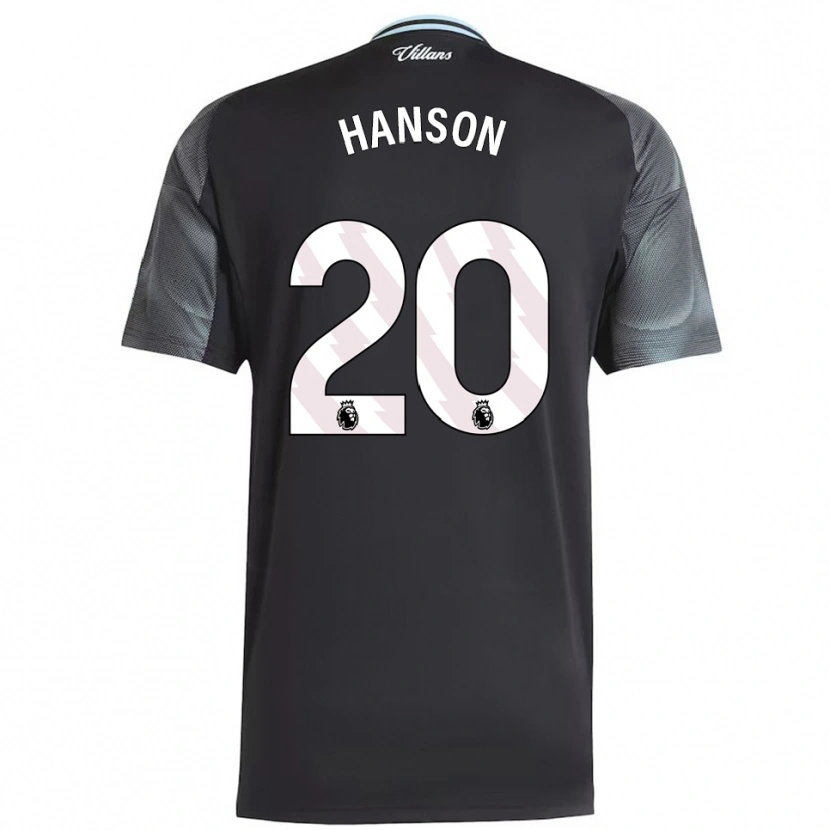 Danxen Męski Kirsty Hanson #20 Czarno-Błękitny Wyjazdowa Koszulka 2025/26 Koszulki Klubowe