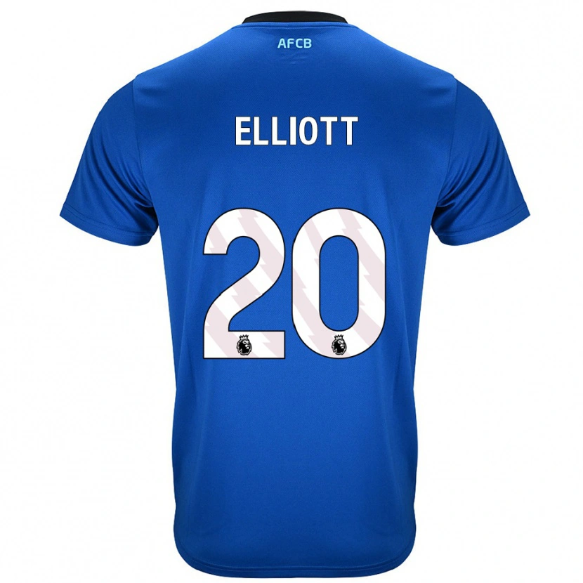 Danxen Męski Kaitlyn Elliott #20 Niebiesko-Czarny Wyjazdowa Koszulka 2025/26 Koszulki Klubowe