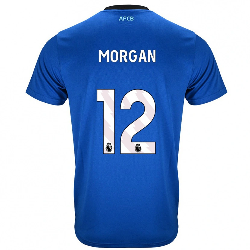 Danxen Męski Ollie Morgan #12 Niebiesko-Czarny Wyjazdowa Koszulka 2025/26 Koszulki Klubowe