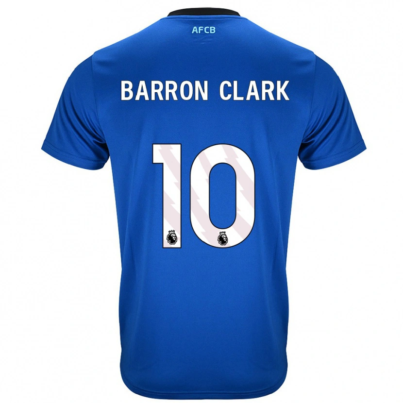 Danxen Męski Molly Barron-Clark #10 Niebiesko-Czarny Wyjazdowa Koszulka 2025/26 Koszulki Klubowe