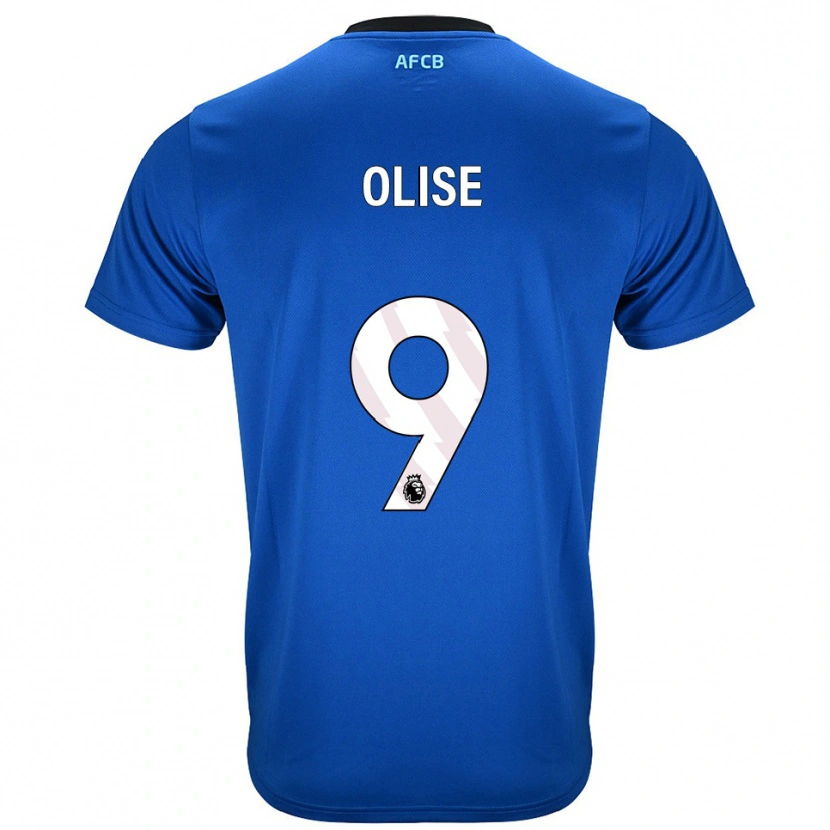 Danxen Męski Josh Hamilton-Olise #9 Niebiesko-Czarny Wyjazdowa Koszulka 2025/26 Koszulki Klubowe