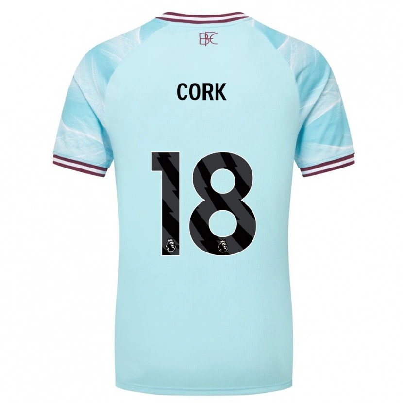 Danxen Męski Jack Cork #18 Błękitno-Burgundowy Wyjazdowa Koszulka 2025/26 Koszulki Klubowe