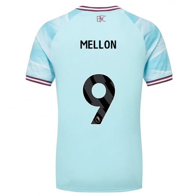 Danxen Męski Michael Mellon #9 Błękitno-Burgundowy Wyjazdowa Koszulka 2025/26 Koszulki Klubowe