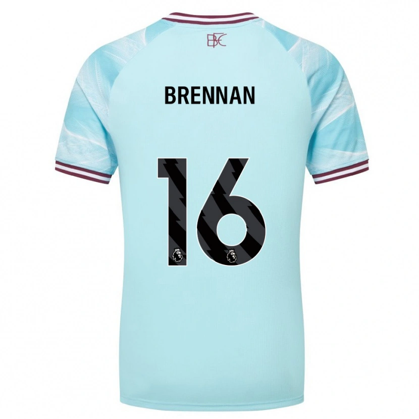 Danxen Męski Corey Brennan #16 Błękitno-Burgundowy Wyjazdowa Koszulka 2025/26 Koszulki Klubowe