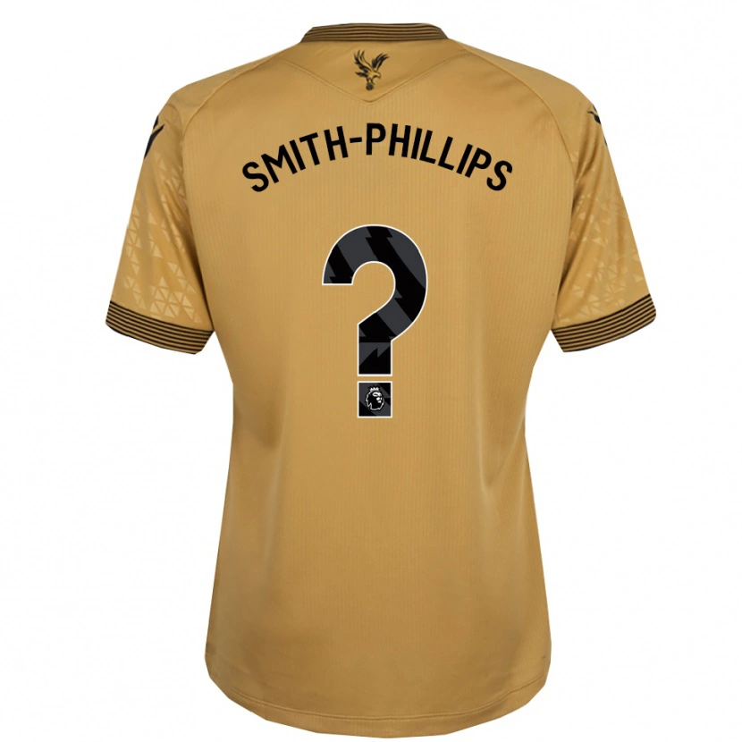 Danxen Męski Kairo Smith-Phillips #0 Złoto-Czarny Wyjazdowa Koszulka 2025/26 Koszulki Klubowe