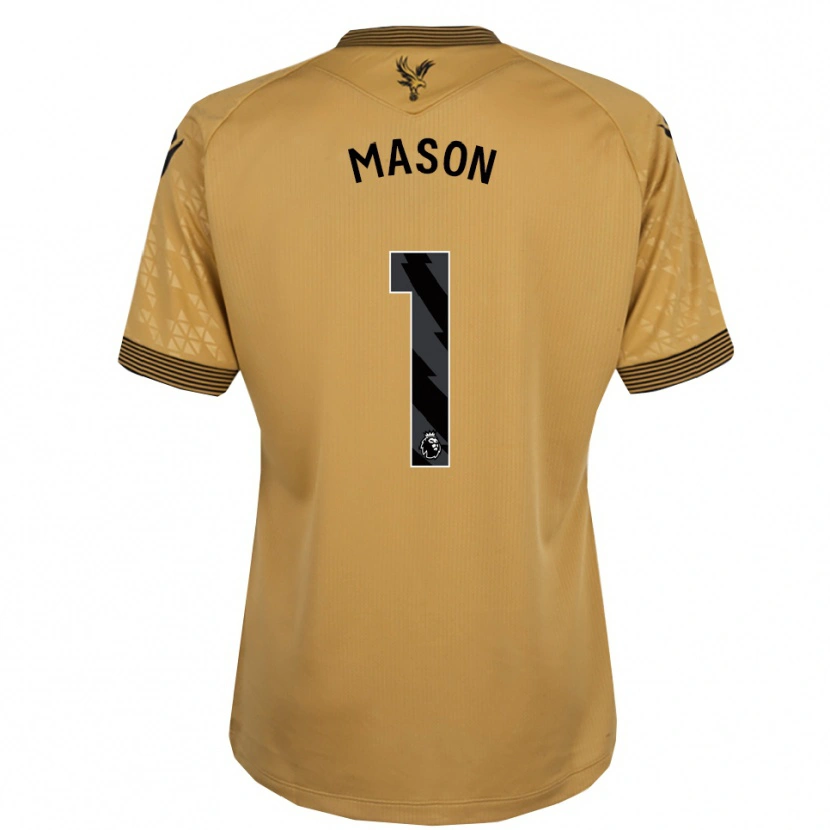 Danxen Męski Jack Mason #1 Złoto-Czarny Wyjazdowa Koszulka 2025/26 Koszulki Klubowe